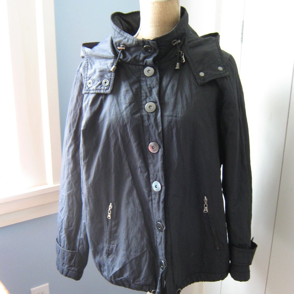 Navy Spanner Jacket with Hood